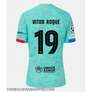 Barcelona Vitor Roque #19 Tredjetrøje 2023-24 Kortærmet